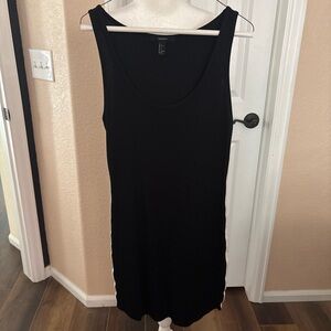 Forever 21 Black Ribbed Tank Dress